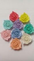 Acrylic Bead Rose Mixed Colours R45 +/ 50 pieces