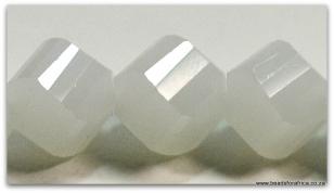 Square Clear Opaque 12mm   +/- 35 beads